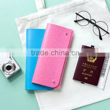 Large Capacity Multifunctional Card Bag PU Leather Passport Storage Handbag Customized Logo photo-5