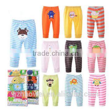 2017 New Design Baby Long Pants Cute Cartoon Embroidery Baby Cloth photo-2