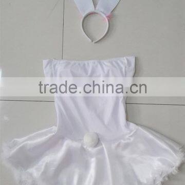 Factory Sales 2015 New Style White Color Easter Bunny Costume Set Adult Size Photos of Costumes Bunny photo-4