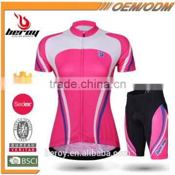 BEROY new model women short sleeve cycling apparel set sun uv protective cycle wear