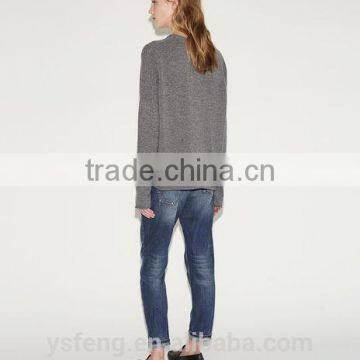 2017 New Design Hand Knitted Woolen Girls Sweater photo-3