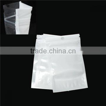China Wholesale Rectangle White W/ Hang Hole BOPP Film Zip Lock Bags photo-3
