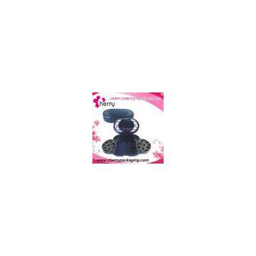 Cosmetic plastic face pressed powder case