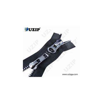 2 Ways Double Sliders Metal Zipper for Garment