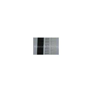 58kHz 45mm Length Store Secutiry AM Soft Labels / Anti Theft Label With White Barcode