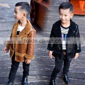 B40701A 2017 winter new arrival boys fur coats