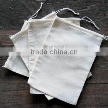 Hot sale Muslin Drawstring Bags Cotton Muslin Bags 100 Count Pack 5*7inches