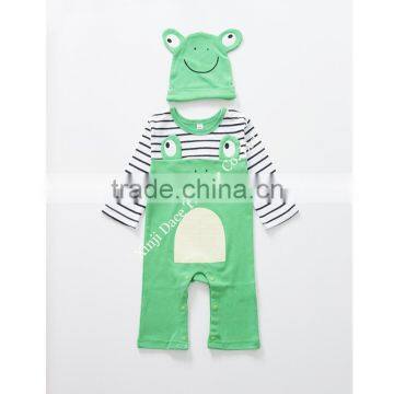 2017 Newborn cotton long-sleeved animal shapes shoulder buckle cotton baby rompers