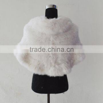 SJ1004 Classic Designs Rabbit Fur Cape for Women