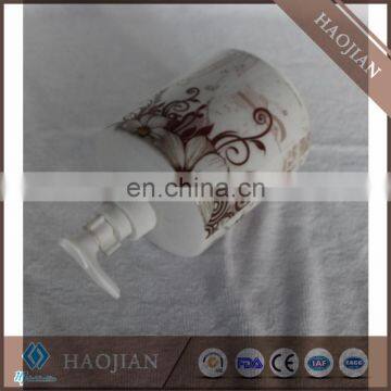 Sublimation Ceramic Soap Dispenser With White Plastic Water Pump photo-5