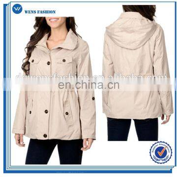 Elegant Women's Hooded Leightweight Jacket