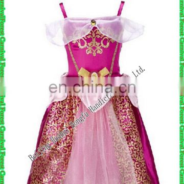 2016 Frozen Elsa Girl Party Dress , The new children dress roses sleeping Beauty Frozen Elsa ANNA Dress Cartoon 79825-1