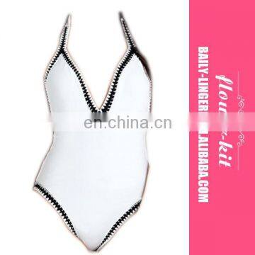 omen Sexy Hanging Neck One-piece Swimwear Bikini Set Hot Girls Swimming Diving Stylish Beachwear Swimsuit Bathing Suit