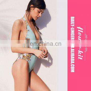 2017 Swimwear Women One Piece Bikini Floral Print Swimsuit Sexy Bathing Suit For Women Swimwear