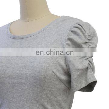 Short Sleeves Mesh Elastic T-shirt Dress for Lady Girl Women photo-2