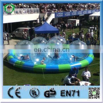 HI CE patent inflatable kids water pool, circle air inflatable pool for water walker