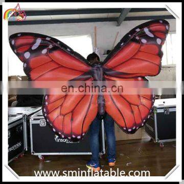 Commercial inflatable led butterfly, stage decor led light butterfly wings ,show activity butterfly costume