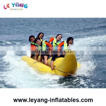 Exciting inflatable flying banana boat towable water toys