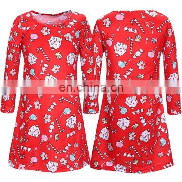 S M L XL Size New Autumn Winter Spring Christmas Doll Candy Party Dress