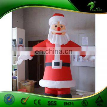 High quality Inflatable Santa For Christmas , Giant Inflatable Standing Christmas Father for Decoration