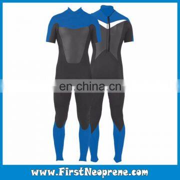 OEM Service 2/3MM Neoprene CR Rubber Short Sleeve Thermal Full Wetsuit For Male