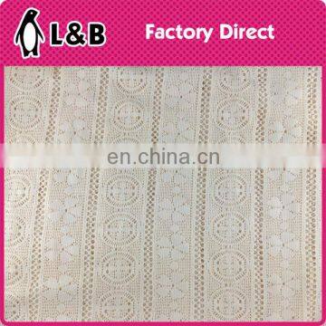Lace Fabric 2017 Cord Mesh Embroidered Polyester Knitting Jacquard Polyester Lace Fabric photo-4