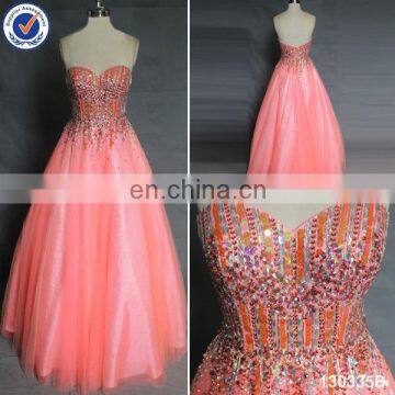 glamorous beaded puffy ball gown for formal occasion 2015