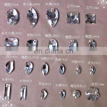 Clear crystal beads for wedding dress