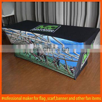 elastic polyester tradeshow table cover