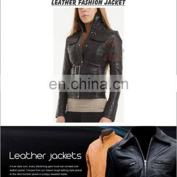 Cowhide/ Sheepskin/ Napa/ Goatskin Leather Jacket, Leather Jacket, HLI-fine quality leather jacket