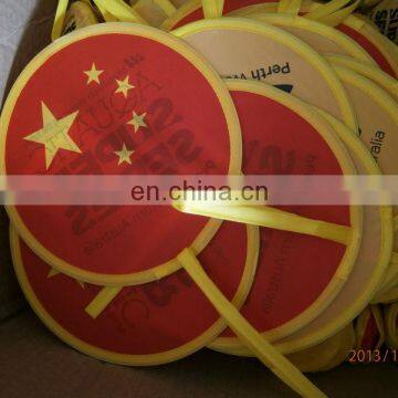 Cheap hand shape customized foldable polyester frisbee