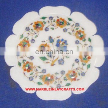 Beautiful Marble Inlay Decorative Plate Manufacture