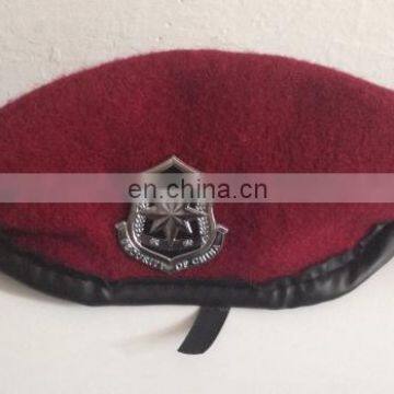 Wine Red Summer Beret Cap