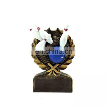 Bowling Color Resin Trophy Perfect Award Trophy Made by Resin For Recognition