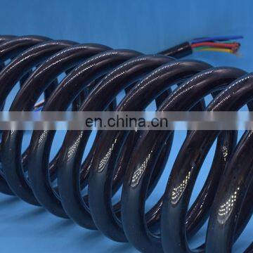Spiral Microphone Cable/spiral Power Cable Low Voltage Flexible Retractable Spiral Spring Coiled Cable photo-7