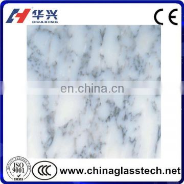 Acid Resistant Tempered Marbling Decorative Glass Wall Art