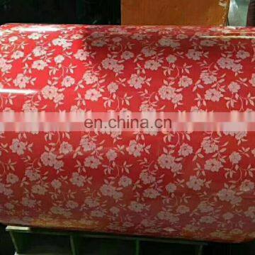New Design Flower Pattern PPGI PrePainted Galvanized Steel Coil With Flower Design
