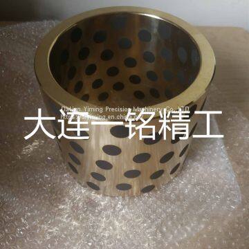 JDB650 Copper-based Solid Mosaic Self-lubricating Bearing JDB-650 Oil-free Graphite Copper Sleeve photo-5