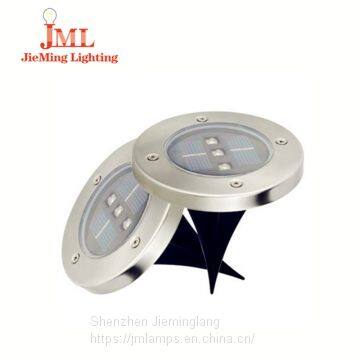 Solar Powered 3 LED Solar Light Outdoor 4LED Solar Light Outdoor LED Garden Light Lawn Path Yard Fence Stainless Steel Buried Inground Lamp JML-SGL-4LEDS photo-2