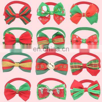 New Pet Christmas Bow Tie Jewelry Cat Dog Collar photo-2