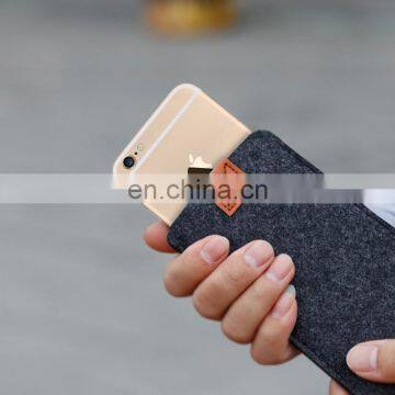 Оптовая продажа миниатюрных кошельков для мобильных телефонов из войлока с индивидуальным логотипом photo-3