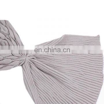 Handmade Knitted Mermaid Tail Blankets for Adults Girls All Season photo-5