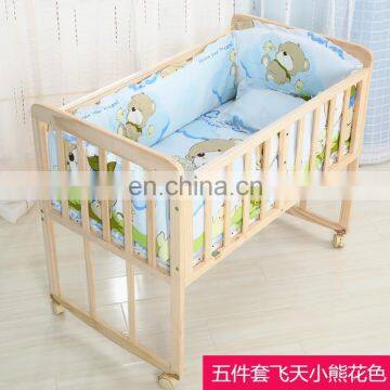 2020 Mothers Wise Choice 100% Cotton Bumper Set Cartoon Printed Soft Multi Size Baby Crib Bed Linen Comforter Bedding Set photo-3