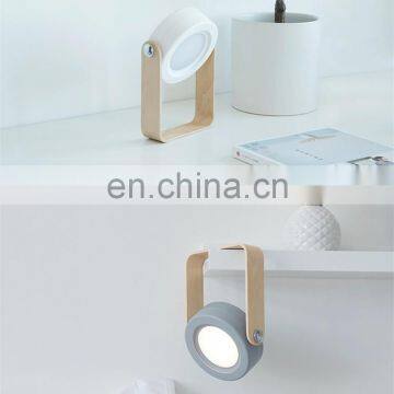 2021 Hot LED Portable Lantern Light Retractable Wooden Table Lamp Bedside Night Light Touch Sensor Hanging Lamp photo-4
