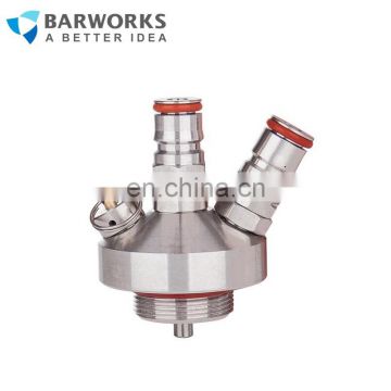 NEW 304 Stainless Steel Mini Keg Tap Dispenser for Craft Beer brewing fitting growler Homebrew Spear For 2L/3.6L/5L