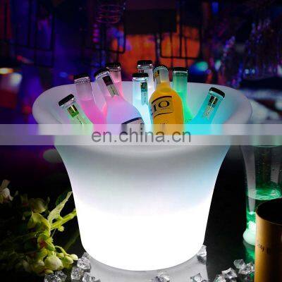Factory Price Promotional Plastic Bar Ice Bucket With LED RGB Light photo-4