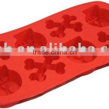 skeleton silicone ice tray