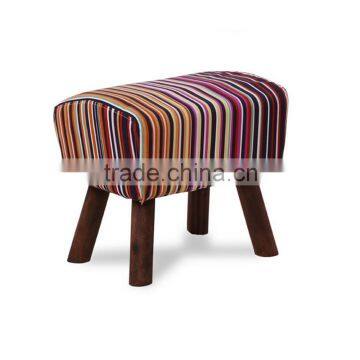 Modern Upholstery Stool,Fabric Covered Stool,Wood Stool photo-5