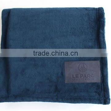 Wholesale solid color coral fleece blanket