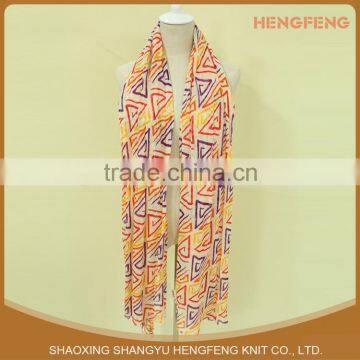 Wholesale Women Custom Fashionable Multi Colored 100% Polyester Printed Chiffon Neck Scarf photo-3